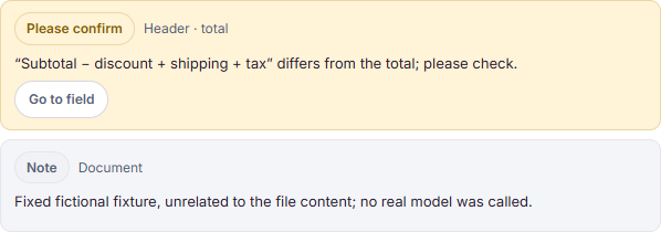Review notices in the current ReadInvo interface